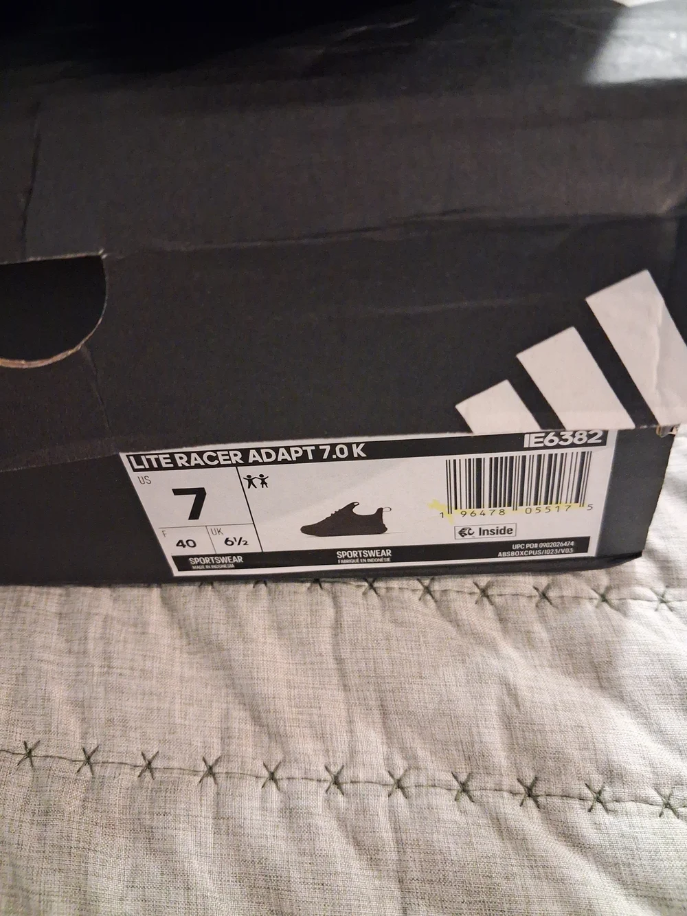 Adidas Big Boys Navy Slip-On Athletic Sneakers